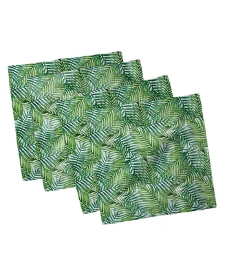 Ambesonne Leaf Set of 4 Napkins, 12" x 12"