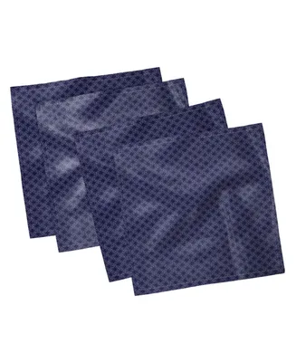 Ambesonne Marine Motif Set of 4 Napkins