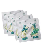 Ambesonne Polar Bear Set of 4 Napkins