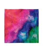 Ambesonne Tie Dye Set of 4 Napkins, 12" x 12"