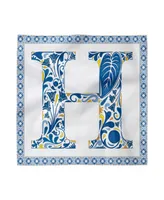 Ambesonne Letter H Set of 4 Napkins, 18" x 18"