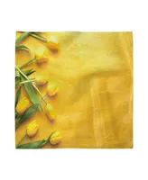 Ambesonne Tulips Set of 4 Napkins, 18" x 18"