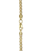 Rounded Box Link Chain Bracelet in 14k Gold