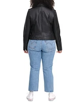 Levi's Plus Trendy Faux Leather Moto Jacket