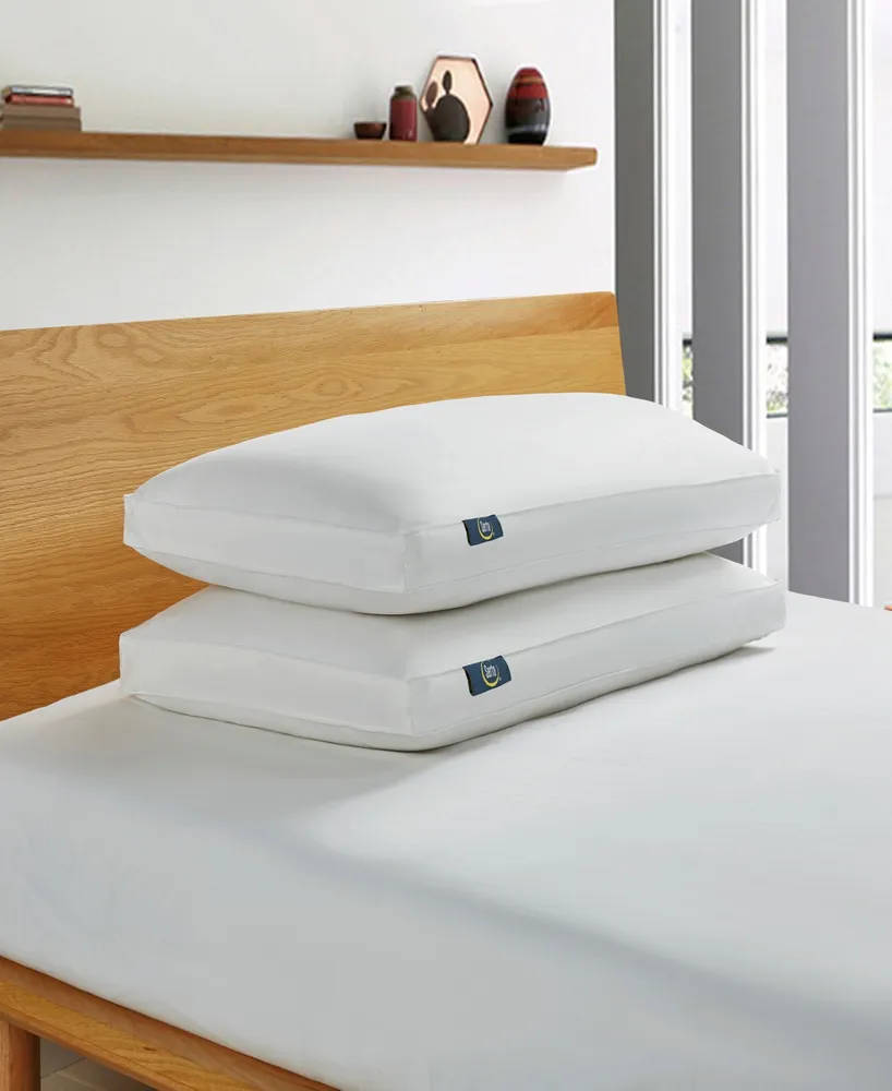 Serta White Goose Feather & Down Fiber Side Sleeper 2-Pack Pillow