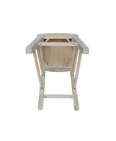 International Concepts Canyon Collection Solid Back Bar Height Stool