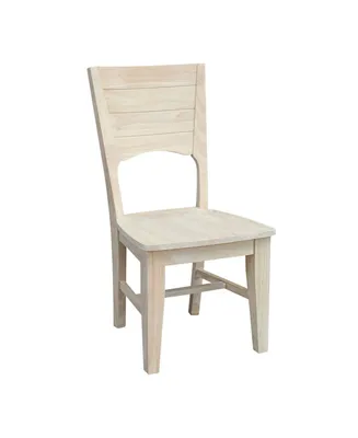 International Concepts Canyon Collection Solid Back Full Chairs, Set of 2