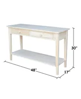 International Concepts Spencer Console Server Table