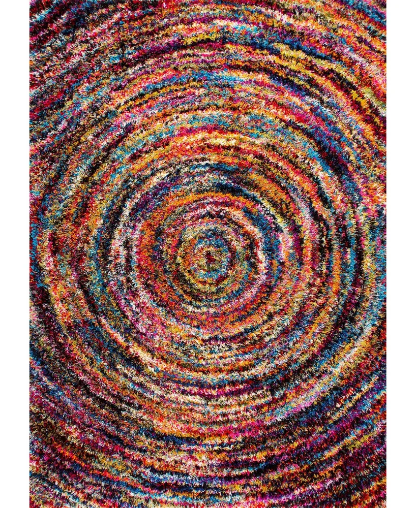 nuLoom Expo LuxArdelle Swirl Multi 3'3" x 5' Area Rug