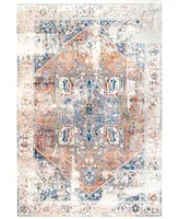 nuLoom Mystic Ehtel Medallion Fringe 6'7" x 9'4" Area Rug