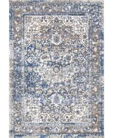 nuLoom Amber Lilah Medallion Vintage-Inspired Mist 4' x 6' Area Rug