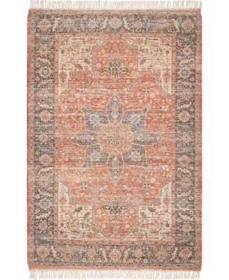 nuLoom Ingadi Luster Medallion Multi 4' x 6' Area Rug