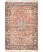 nuLoom Ingadi Luster Medallion Multi 4' x 6' Area Rug