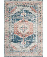 nuLoom Delicate Derya Persian Vintage-Inspired Blue 5'3" x 7'3" Area Rug