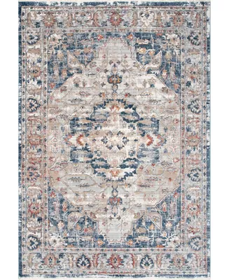 nuLoom Selina Kara Vintage-Inspired Gray 5'3" x 7'3" Area Rug