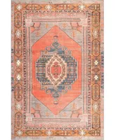 nuLoom Collina Tena Tribal Orange 5'3" x 7'7" Area Rug