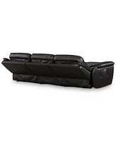 Lenardo 3-Pc. Leather Sofa with 3 Power Motion Recliners