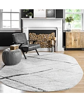 nuLoom Smoky Contemporary Thigpen 7'6" x 9'6" Area Rug