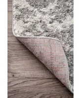 nuLoom Smoky Misty Shades Deedra Gray 8'2" x 11'6" Area Rug