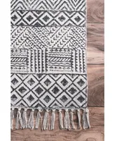 nuLoom Cherai Flatweave Ammie Gray 3' x 5' Area Rug