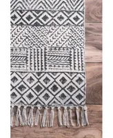 Nuloom Cherai Flatweave Ammie Gray Area Rug