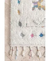 Nuloom Loft Transitional Shag Isadora White Area Rug