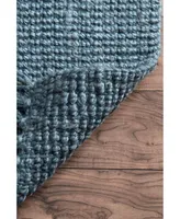 nuLoom Natura Collection Chunky Loop 7'6" x 9'6" Area Rug