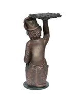 Design Toscano Moroccan Monkey Butler Pedestal Sculptural Table