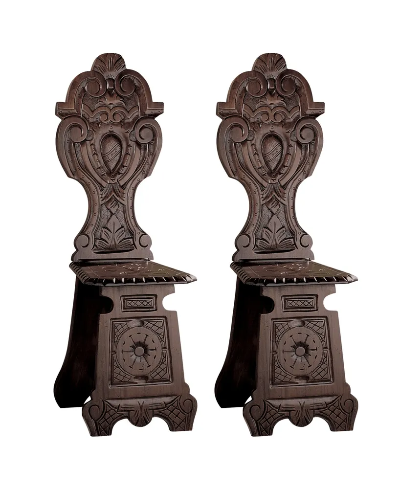 Design Toscano Demedici Palace Renaissance Chair, Set of 2