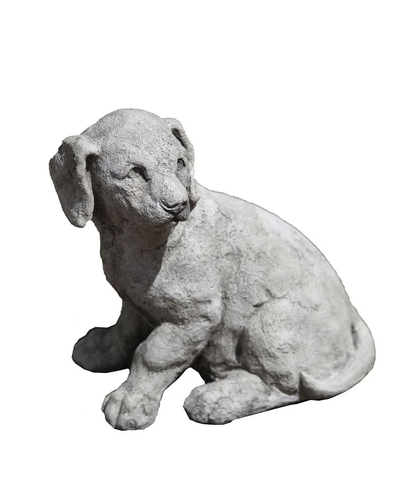 Campania International Lab Pup Garden Statue