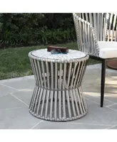 Southern Enterprises Anisa Round Outdoor Side Table