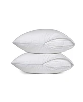 The Grand Poly-Cotton Zippered Pillow Protector - 200 Thread Count - Protects Against Dust, Dirt, and Debris - King Size - 2 Pack