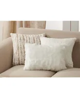 Saro Lifestyle Faux Fur Decorative Pillow, 12" x 20"