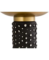 Tov Furniture Blaze Glass and Brass Side Table