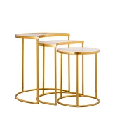 Tov Furniture Crescent Nesting Tables, Set of 3