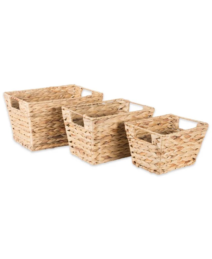 Design Imports Water Hyacinth Basket Set of