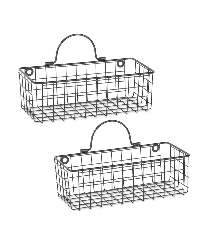 Design Imports Wire Wall Basket Set of 2