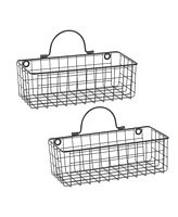 Design Imports Wire Wall Basket Set of 2