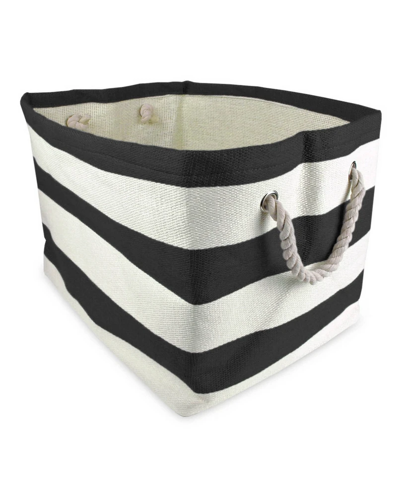 Design Imports Paper Bin Stripe Rectangle