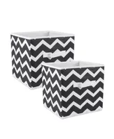 Design Imports Chevron Print 2-Pc. Storage Bin