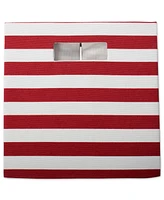 Design Imports Striped Polyester Storage Bin