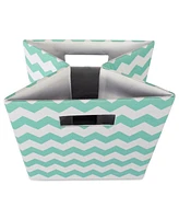 Design Imports Print Polyester Storage Bin