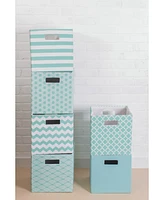 Design Imports Print Polyester Storage Bin