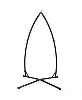 Steel Hammock Chair X-Stand - 250-Pound Capacity - For Indoor or Outdoor Use - Black Powder-Coated Finish