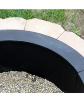 2mm Thick Steel Fire Pit Ring Insert - Diy Above or In-Ground Liner - 45-Inch Outer Diameter (39-Inch Inner Diameter)