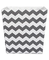 Design Imports Polyester Chevron Trapezoid Bin