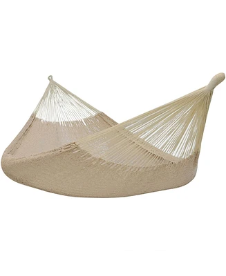 Handwoven Xxl Thick Cord Mayan Double Hammock for Outside - 625-Pound Capacity Heavy-Duty Outdoor Hammock