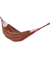 Double Brazilian Hammock - Large Two Person Hammock For Backyard & Patio - 450 Pound Capacity - Sunset