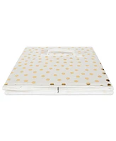 Design Imports Non-woven Polyester Cube Small Dots Square Set of 4