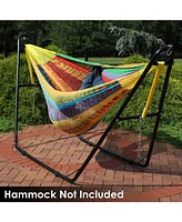 Sunnydaze Decor Universal 2-Person Hammock Stand Only - 550-Pound Capacity Heavy-Duty for Outside Fits 9 to 14 Foot Hammocks